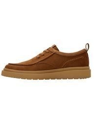 braune Wildleder niedrige Sneakers von Clarks