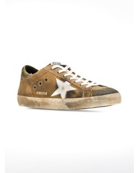 braune Wildleder niedrige Sneakers von Golden Goose Deluxe Brand