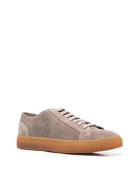 braune Wildleder niedrige Sneakers von Doucal's