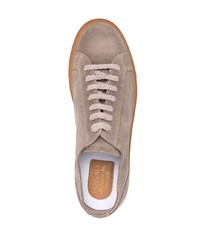 braune Wildleder niedrige Sneakers von Doucal's