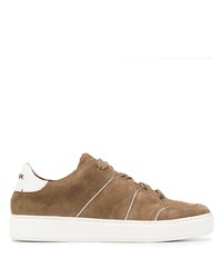 braune Wildleder niedrige Sneakers von Ermenegildo Zegna XXX