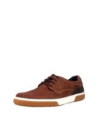 braune Wildleder niedrige Sneakers von FRETZ men