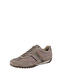 braune Wildleder niedrige Sneakers von Geox