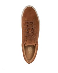 braune Wildleder niedrige Sneakers von Polo Ralph Lauren