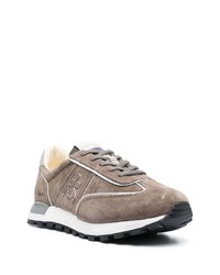 braune Wildleder niedrige Sneakers von Premiata