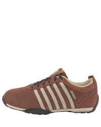 braune Wildleder niedrige Sneakers von K-Swiss