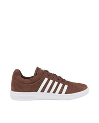 braune Wildleder niedrige Sneakers von K-Swiss