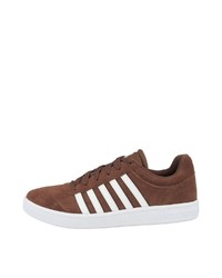 braune Wildleder niedrige Sneakers von K-Swiss