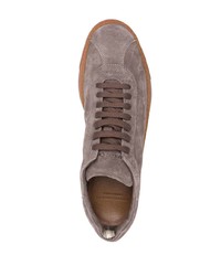 braune Wildleder niedrige Sneakers von Officine Creative