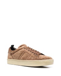 braune Wildleder niedrige Sneakers von Officine Creative