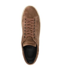 braune Wildleder niedrige Sneakers von Officine Creative