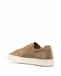 braune Wildleder niedrige Sneakers von Officine Creative