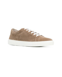 braune Wildleder niedrige Sneakers von Eleventy