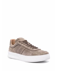 braune Wildleder niedrige Sneakers von Tod's