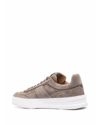 braune Wildleder niedrige Sneakers von Tod's