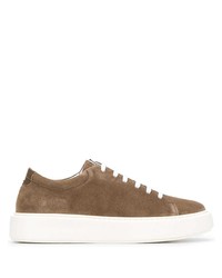 braune Wildleder niedrige Sneakers von Low Brand