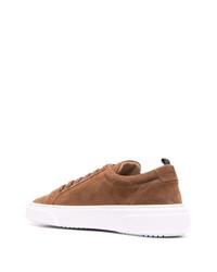 braune Wildleder niedrige Sneakers von Manuel Ritz