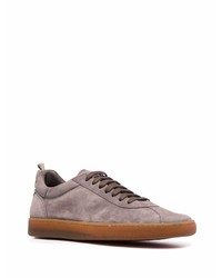 braune Wildleder niedrige Sneakers von Officine Creative