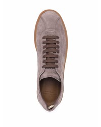 braune Wildleder niedrige Sneakers von Officine Creative