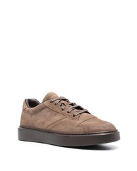 braune Wildleder niedrige Sneakers von Doucal's