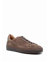 braune Wildleder niedrige Sneakers von Doucal's