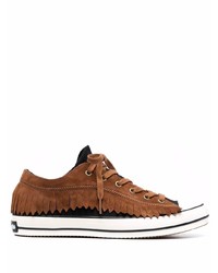 braune Wildleder niedrige Sneakers von Palm Angels