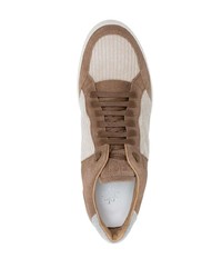 braune Wildleder niedrige Sneakers von Eleventy