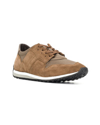 braune Wildleder niedrige Sneakers von Tod's