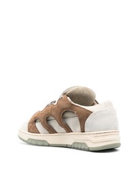 braune Wildleder niedrige Sneakers von Paura