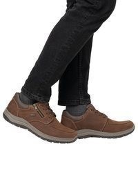 braune Wildleder niedrige Sneakers von Rieker