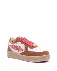 braune Wildleder niedrige Sneakers von Enterprise Japan