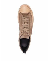 braune Wildleder niedrige Sneakers von Officine Creative