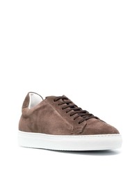 braune Wildleder niedrige Sneakers von Doucal's