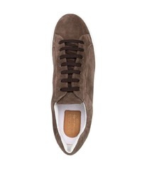 braune Wildleder niedrige Sneakers von Doucal's