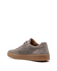 braune Wildleder niedrige Sneakers von Harrys Of London