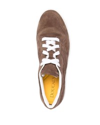 braune Wildleder niedrige Sneakers von Doucal's