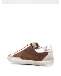 braune Wildleder niedrige Sneakers von Golden Goose