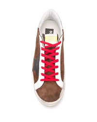 braune Wildleder niedrige Sneakers von Golden Goose