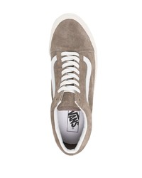 braune Wildleder niedrige Sneakers von Vans