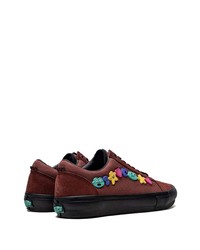 braune Wildleder niedrige Sneakers von Vans