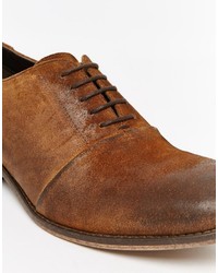 braune Wildleder Oxford Schuhe von Asos