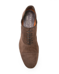 braune Wildleder Oxford Schuhe von Henderson Baracco