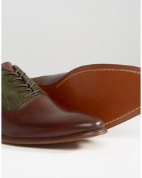 braune Wildleder Oxford Schuhe von Aldo