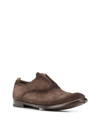 braune Wildleder Oxford Schuhe von Officine Creative