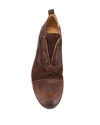 braune Wildleder Oxford Schuhe von Moma