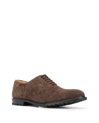 braune Wildleder Oxford Schuhe von Church's