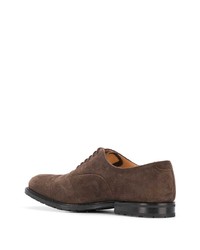 braune Wildleder Oxford Schuhe von Church's