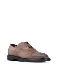 braune Wildleder Oxford Schuhe von Scarosso