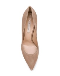 braune Wildleder Pumps von Casadei