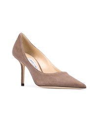 braune Wildleder Pumps von Jimmy Choo